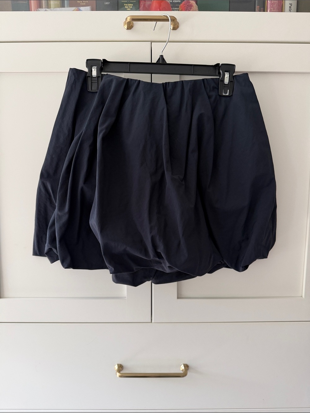 Sea New York Navy Bubble Mini Skirt
